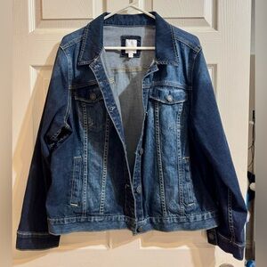 NWOT LC Lauren Conrad Dark Blue Jean Jacket